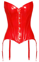 Vinyl Corset red L