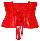 Vinyl Waist Cincher red M