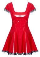 Vinyl Dress red L