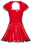Vinyl Dress red S