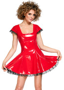Vinyl Dress red S