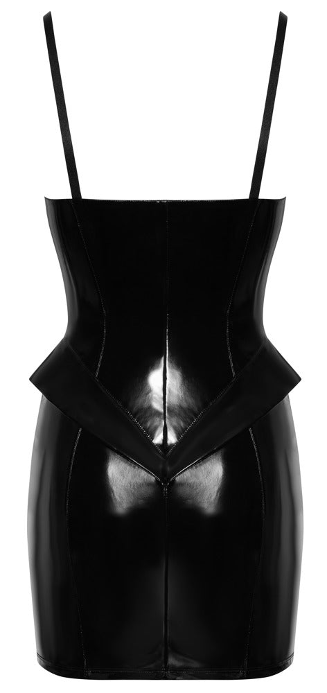 Vinyl Dress Peplum L