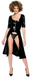 Vinyl Coat Dress L