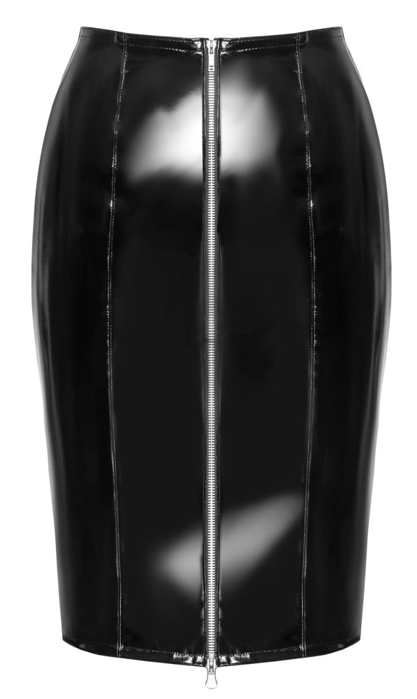 Vinyl Skirt Zip black XL