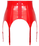 Vinyl Suspender Straps red M