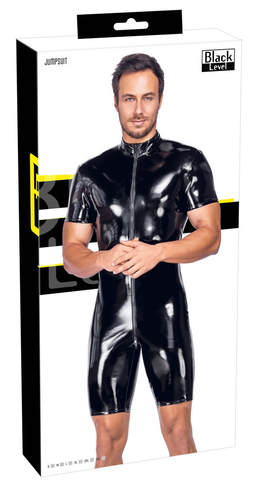 Men's Short Vinyl Playsuit 2XL