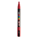 Uni Posca PC3M Verfmarker Donkerrood - ronde punt tot 1,3 mm