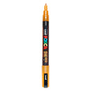 Uni Posca PC3M Verfmarker Glitter Oranje - ronde punt tot 1,3 mm