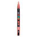 Uni Posca PC3M Verfmarker Glitter Rood - ronde punt tot 1,3 mm