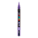 Uni Posca PC3M Verfmarker Glitter Paars- ronde punt tot 1,3 mm