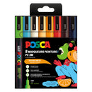 Uni Posca Markers PC3M Set Fruitige Kleuren- 8st.