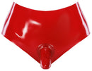 Latex Briefs red M