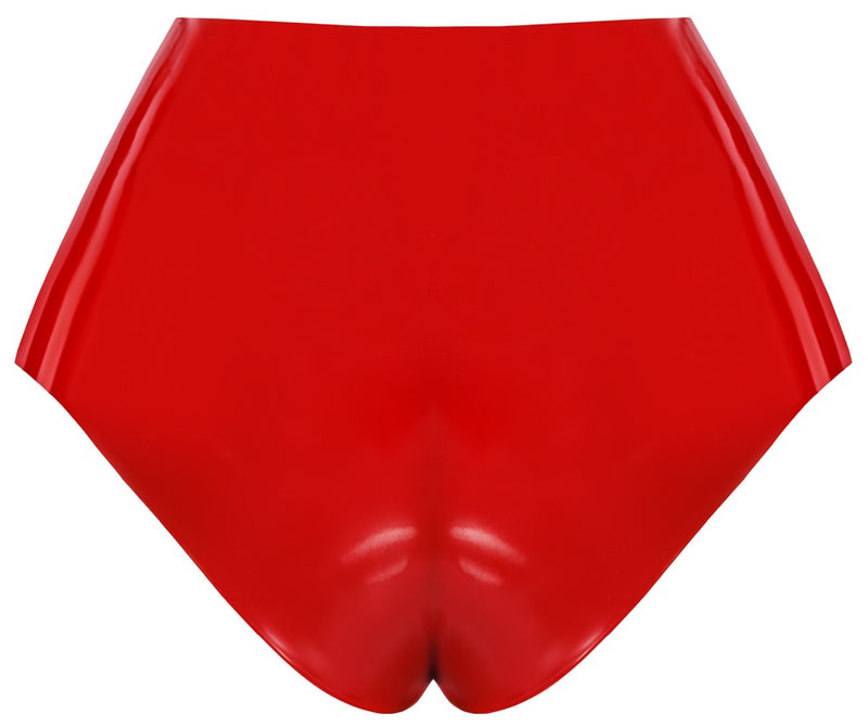 Latex Briefs red L