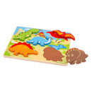 Bigjigs Houten Puzzel Dinosaurus - 5st.