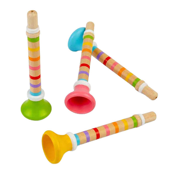 Bigjigs Houten Gekleurde Trompet