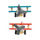 Bigjigs Houten Terugtrek Dubbeldekker Vliegtuig