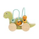 Bigjigs Houten Duwfiguur Diplodocus met Kralenframe
