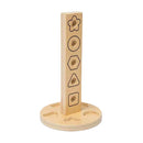 Bigjigs Houten Moeren- en Boutentoren, 11dlg.