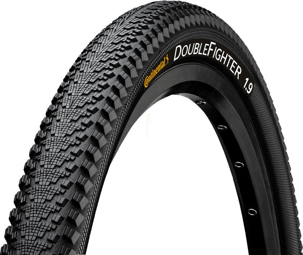 Buitenband Continental DoubleFighter III 26 x 1.90" / 50-559 - zwart met reflectie