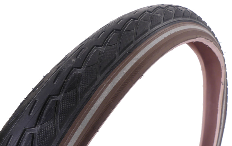 Buitenband Deli Tire 20 x 1.75" / 47-406 -  zwart/bruin met reflectie
