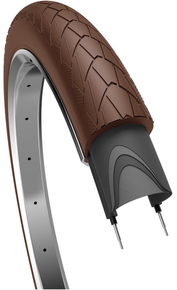 Buitenband Edge Mambo 28 x 2.00"/ 50-622 mm - donkerbruin met reflectie