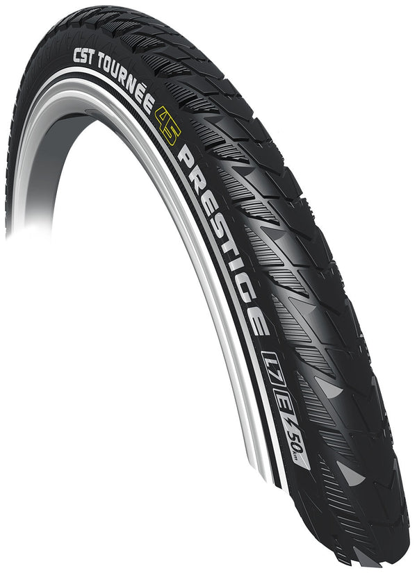 Buitenband CST Tournée Prestige 28 x 1.75" / 47-622 mm - zwart met reflectie