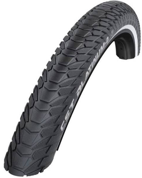 Buitenband CST Platinum E 28 x 2.20" / 55-622mm - zwart met reflectie
