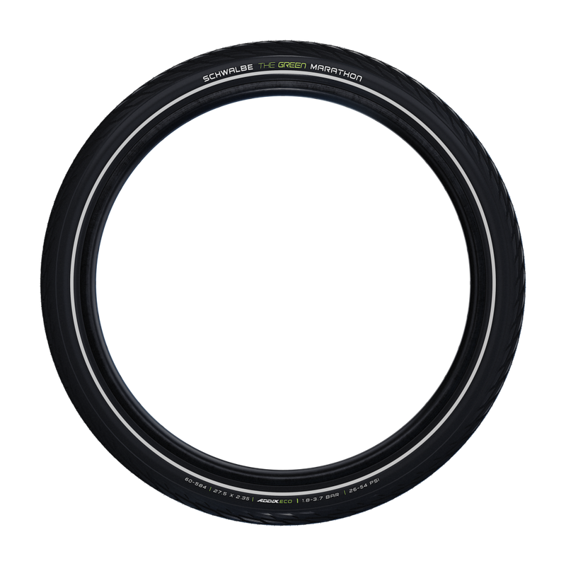 Buitenband Schwalbe Green Marathon GreenGuard 28 x 1.00"  / 25-622mm - zwart met reflectie