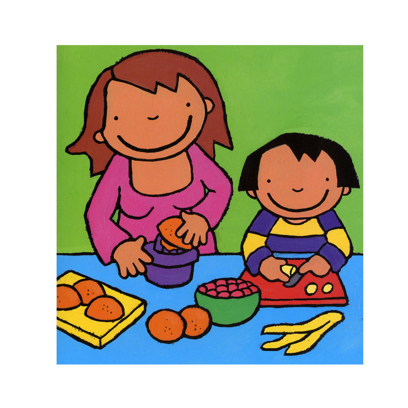 Anna eet graag fruit