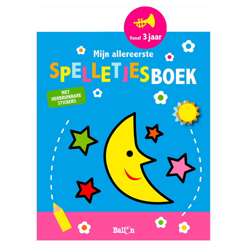 Mijn Allereerste Spelletjesboek met Herbruikbare Stickers