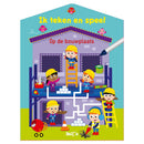 Ik teken en speel - Op de bouwplaats (wipe & clean)