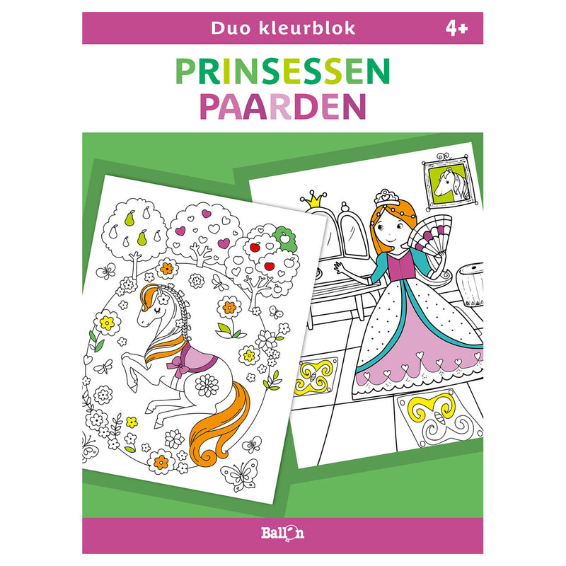 Duo kleurblokken - Prinsessen en Paarden