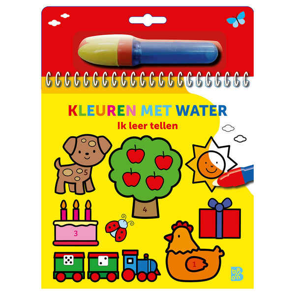 Kleuren met Water - Ik leer tellen