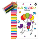 Mijn Kleurboek met 6 Kleurpotloodjes Eenhoorn