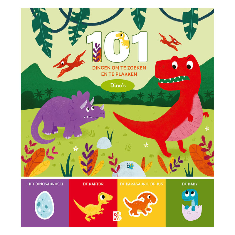 101 dingen om te zoeken en te plakken - Dino's