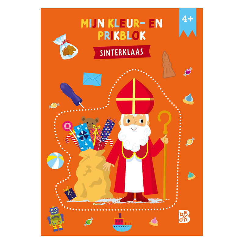 Kleur- en Prikblok Sinterklaas