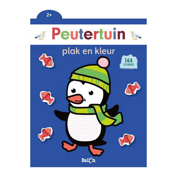 Plak en Kleur Peutertuin Pinguïn 2+