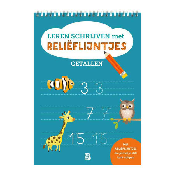 Leren Schrijven met Relieflijntjes Getallen