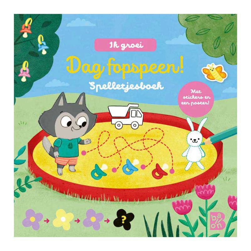 Spelletjesboek Dag Fopspeen met Stickers en Poster