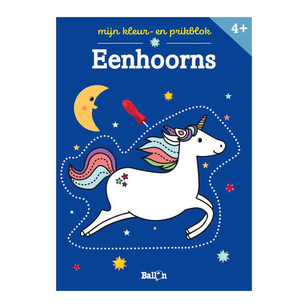 Mijn Kleur en Prikblok - Eenhoorns