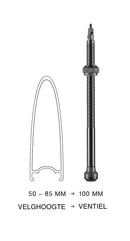 Tubeless ventiel Schwalbe 100mm (2 stuks)