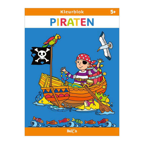 Kleurblok Piraten 5+
