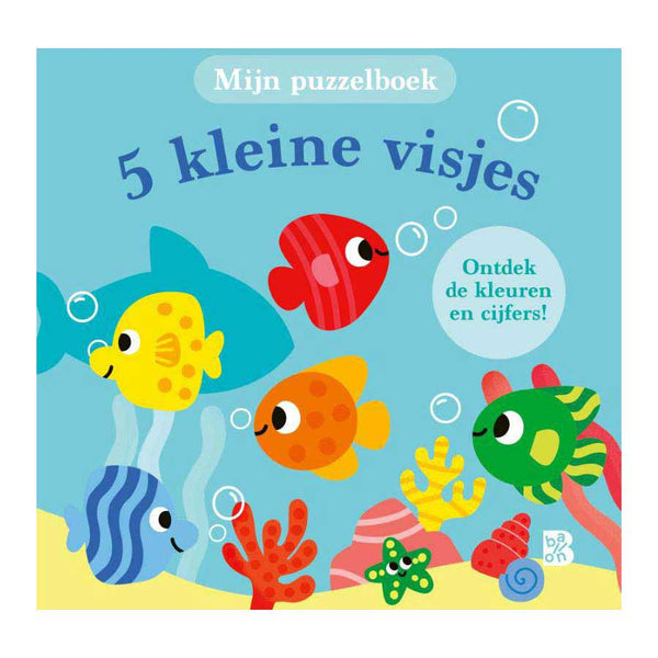 Mijn Puzzelboek - 5 Kleine Visjes 18m+