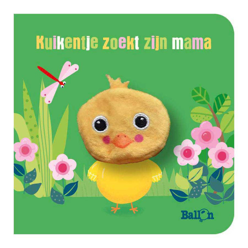 Kartonboek met Vingerpopje - Kuikentje Zoekt Zijn Mama