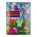 Kleur- en Stickerboek Fantasie Wereld
