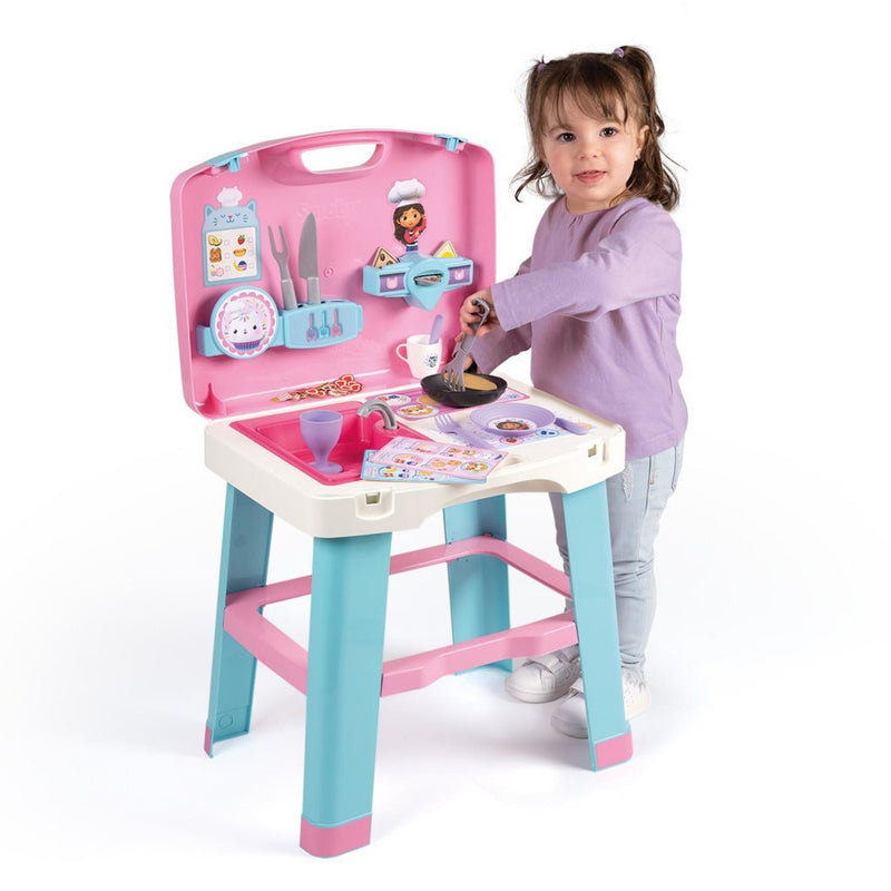 Smoby Gabby's Poppenhuis Speelkeuken in Koffer, 16dlg.