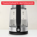 Tefal KI6058 Glazen Waterkoker 1.7L 2200W Zwart/RVS