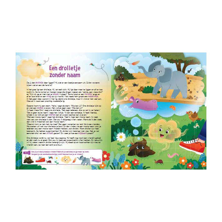 Speuren Naar Drolletjes En Scheetjes Zoekboek met Kartonnen Zaklamp