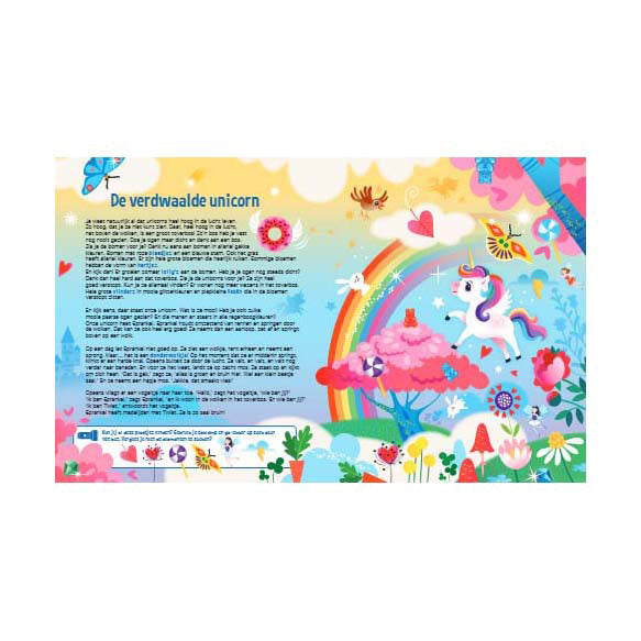 Speuren Naar Unicorns Zoekboek met Kartonnen Zaklamp