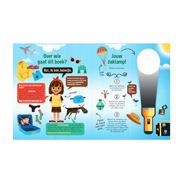 Speuren Naar Wilde Dieren Zoekboek met Kartonnen Zaklamp